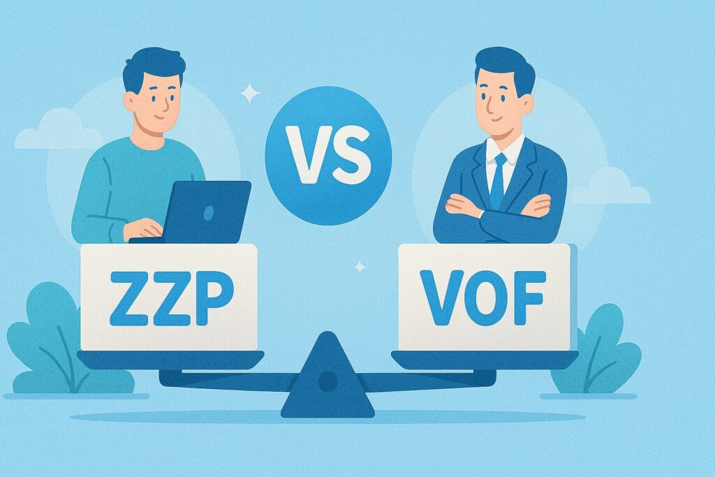verschil zzp en vof, zzp, vof