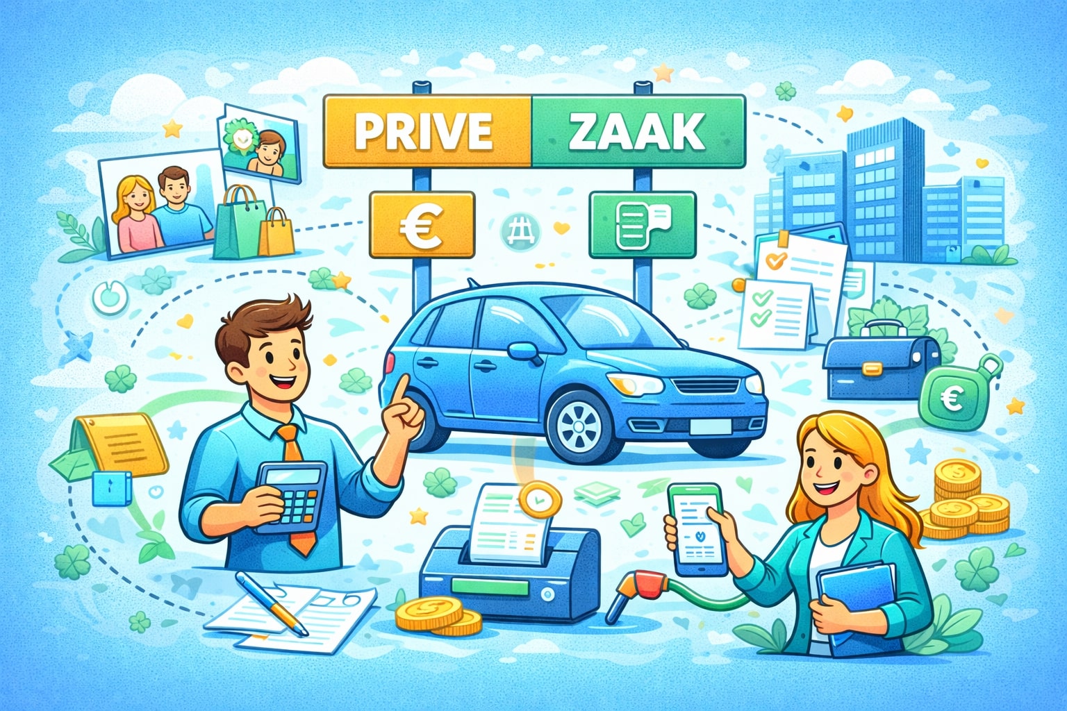 prive auto op de zaak zetten