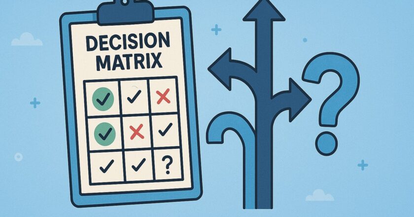 Hoe een beslissingsmatrix je helpt betere keuzes te maken in complexe situaties