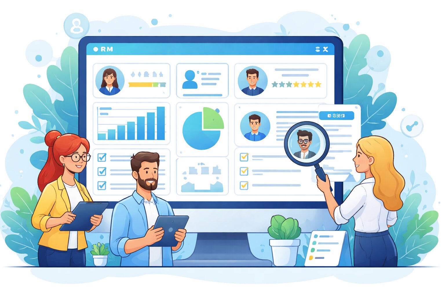 hrm dashboard, hrm