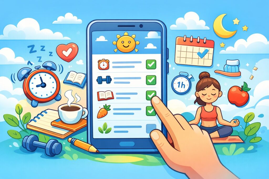 Hoe een app voor dagelijkse routine helpt om structuur en focus te verbeteren